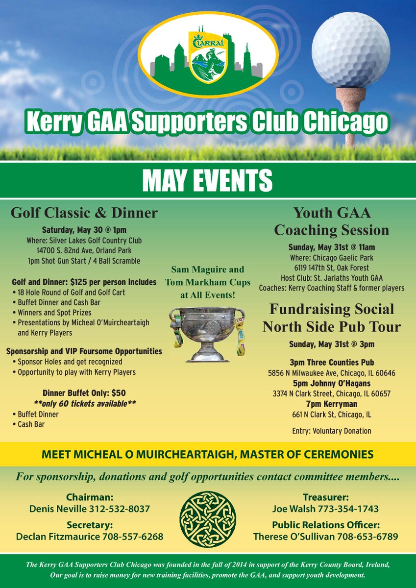 KGSCC_member's tweet photo. Please RT @McBridesGaa @PearsesChicago @ChicagoParnells @limerickchitown @ChicagoGAA @kerrymanchicago @JohnnyOHagans http://t.co/t9cQRjSkcO