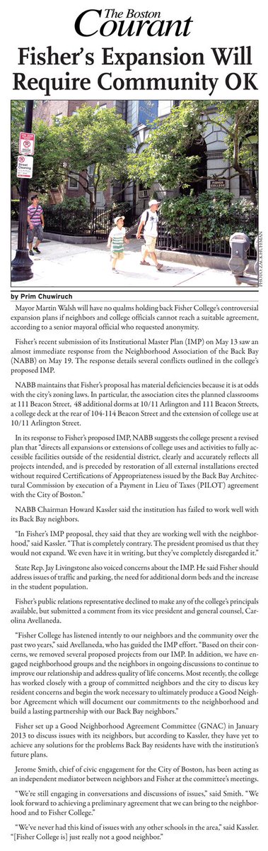 .<a href="/FisherCollege/">Fisher College</a> expansion will not move forward without community OK. <a href="/NABB_BackBay/">NABB_BackBay</a>