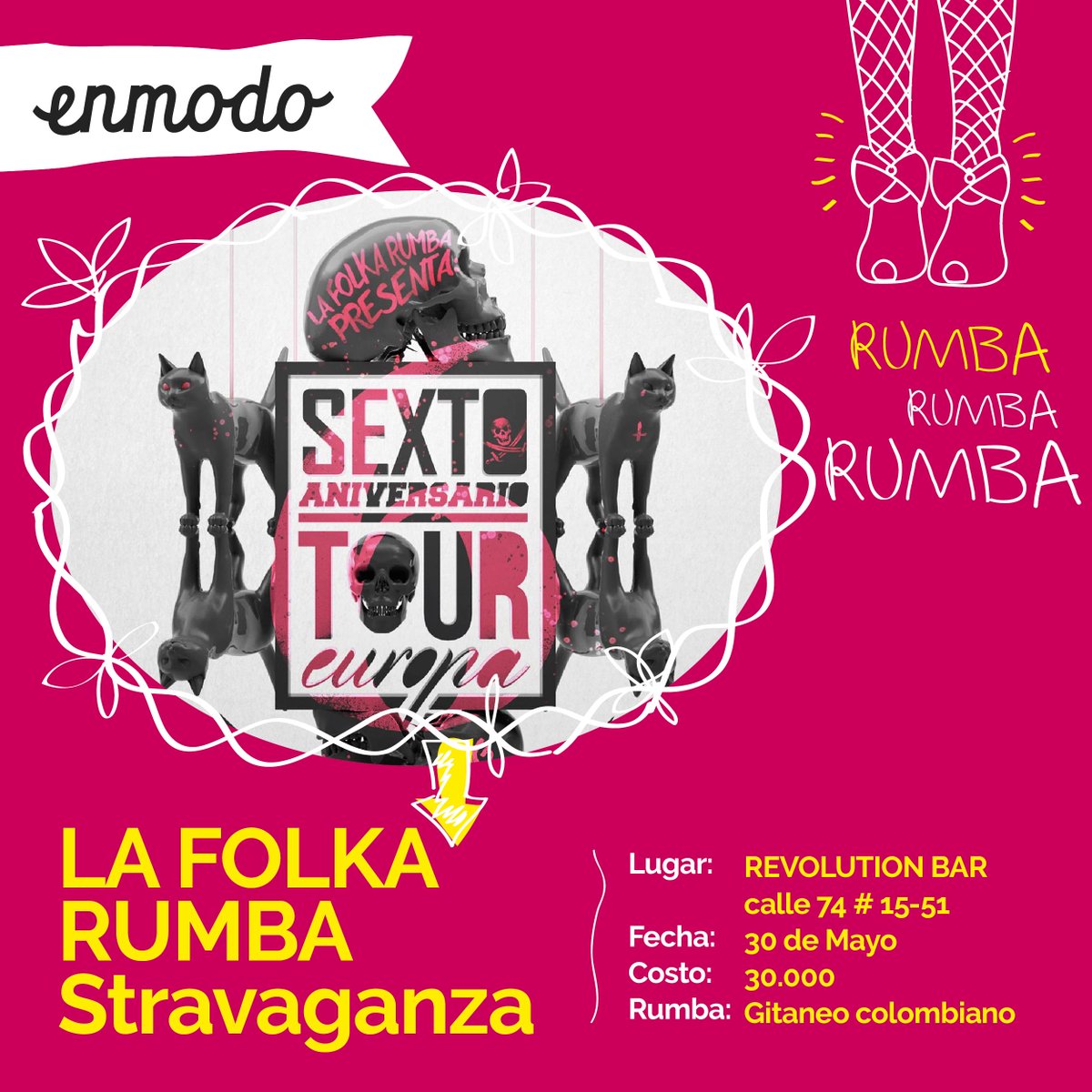 _enmodo's tweet image. #EnmodoRumba: LA FOLKA RUMBA Stravaganza @revolution74