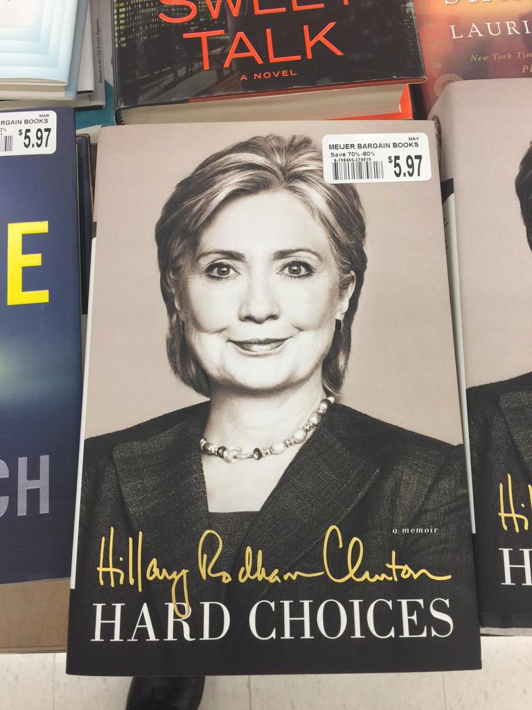 Price on Hillary Clinton book falling as her favorability