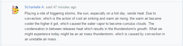 MsGouldScience's tweet photo. More irony... did you know the SUN actually caused those very thunderstorms that thwarted our #explainthesun trip? http://t.co/0GvljCiYu1