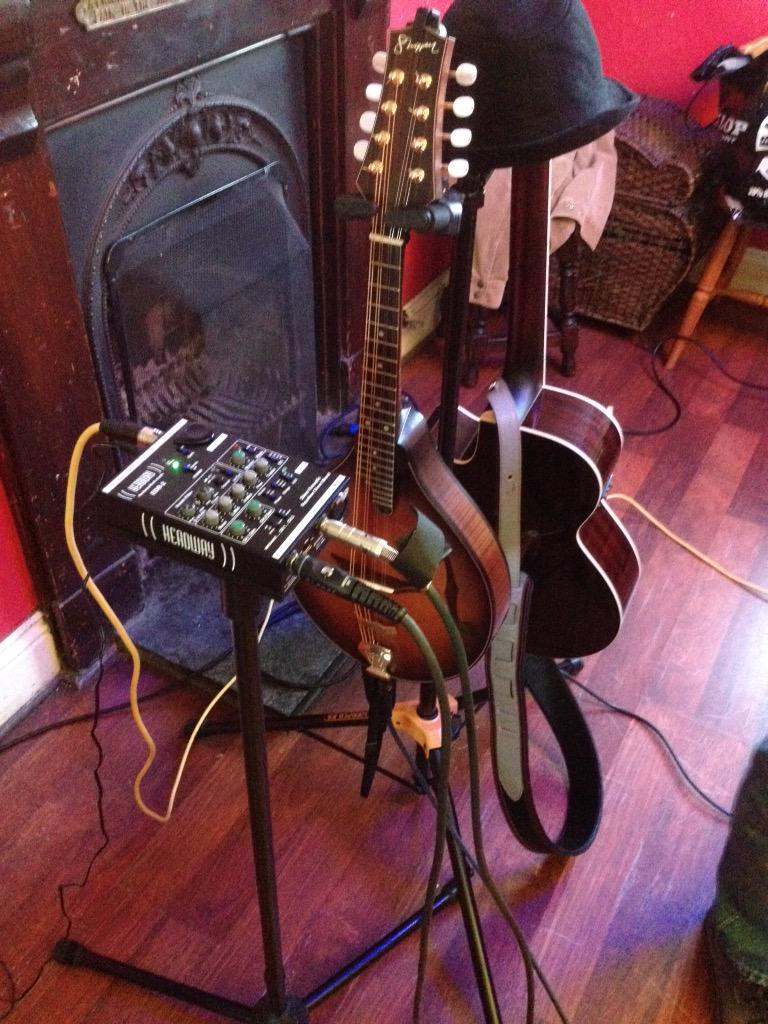 Triptych_Band's tweet photo. Ready for the off at The Four Lords! http://t.co/n9wAz90yJb