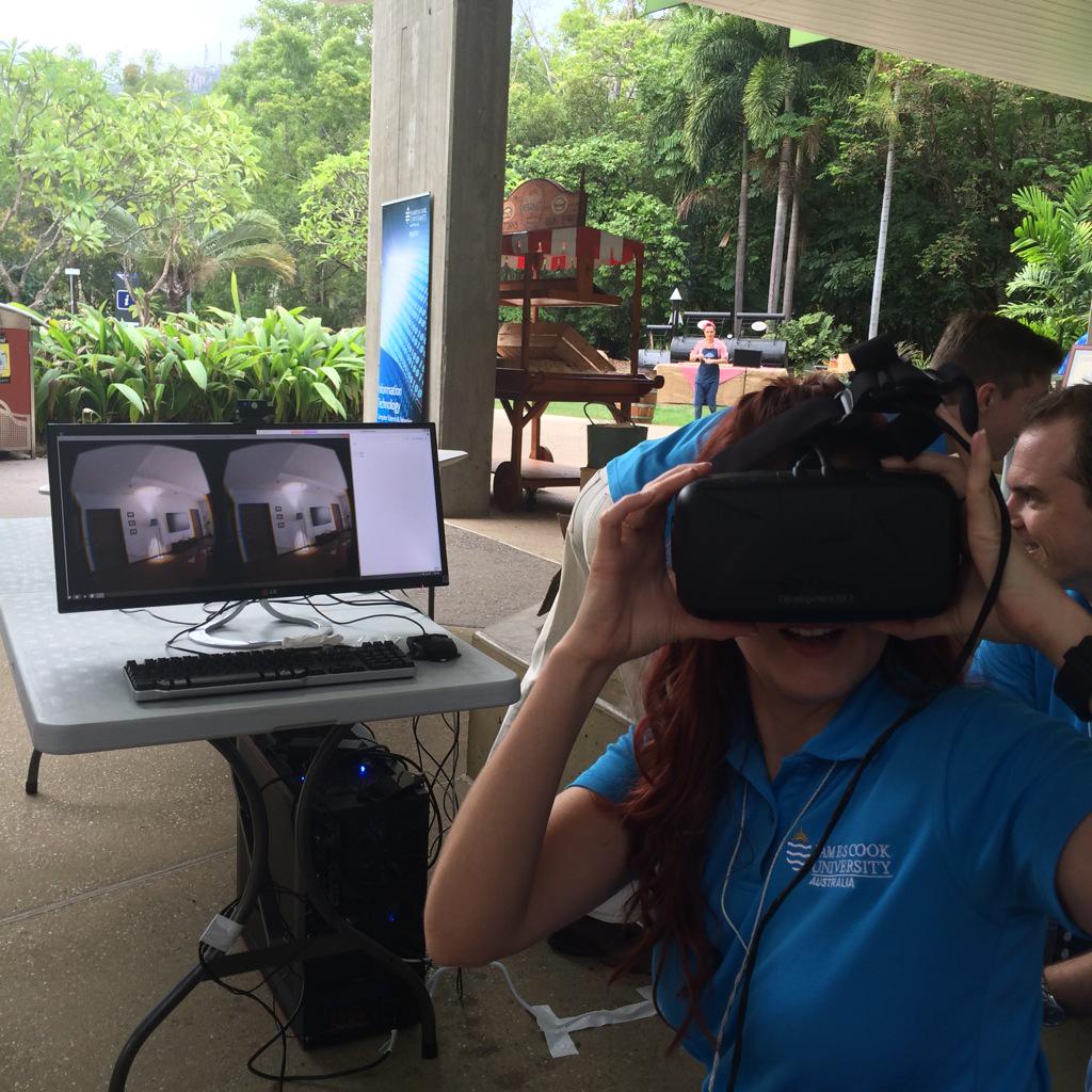TEDxTownsville's tweet image. Down in #innovationalley @jcu have a real life #occulusrift - it doesn&apos;t get cooler than this!