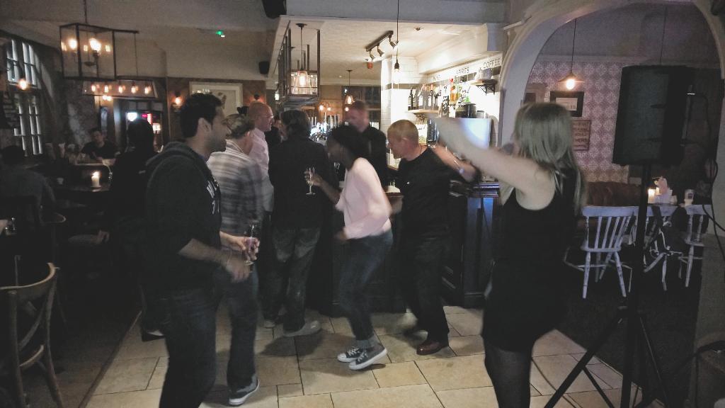 TheBurrellArms's tweet photo. What a great night we've had! #SarahHarns on the vocals and a drawing on a napkin that says it all! #Music #Prosseco http://t.co/u8wfiZGO1B
