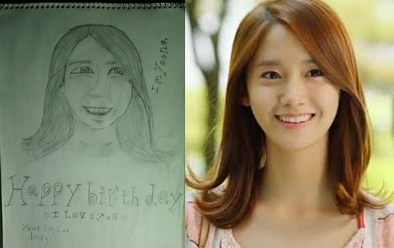  happy birthday im yoona i love you very much i draw it for you 
 if like it please tell me 