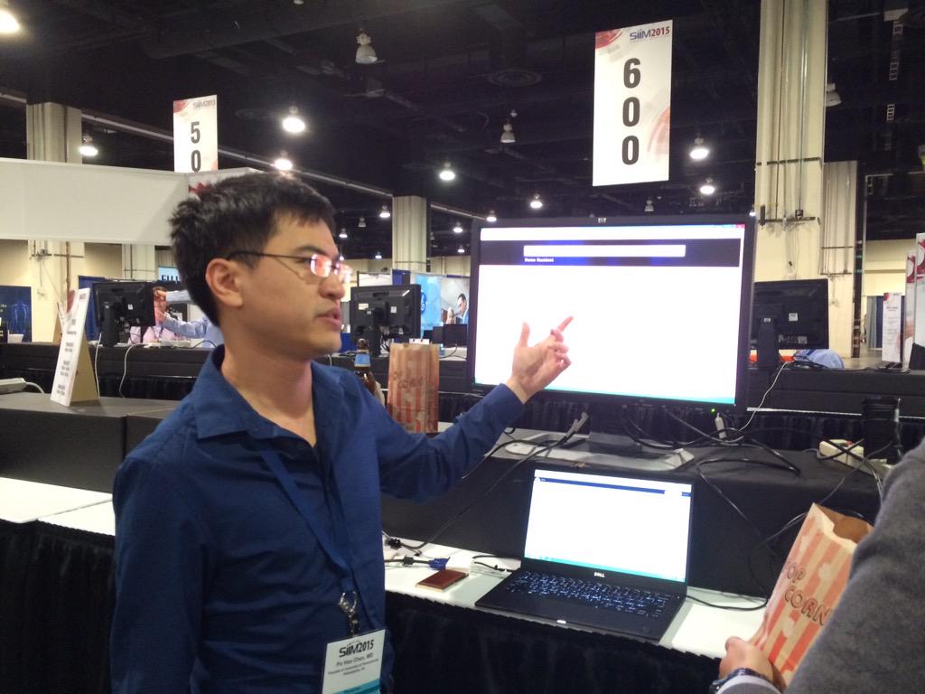 Plugging Capricorn at #SIIM15 #OSPlugFest <a href="/howardpchen/">Howard Chen, MD, MBA</a>