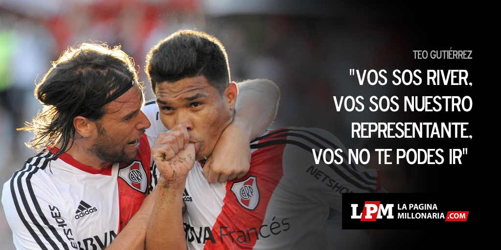 RiverLPM's tweet photo. Las palabras de Teo a Cavenaghi. El Cavegol se queda. http://t.co/yyqJQrCL9K