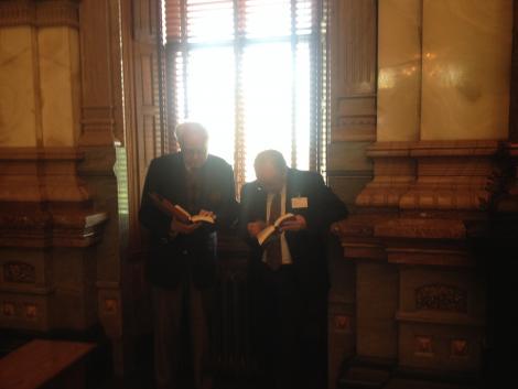 MikePetersenKS's tweet photo. Two of the most knowledgeable Revisors in the Capitol checking on the rules. (more: https://t.co/bwOSiSuFTn ) http://t.co/PRZrgPUJhZ