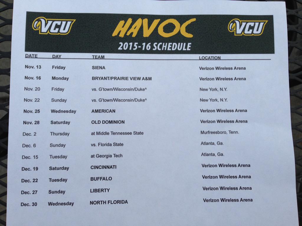 Schedule 201516 SCHEDULE Page 21 VCU Ram Nation