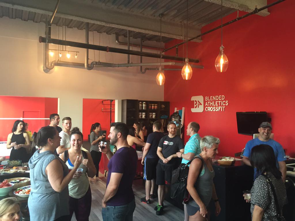 A few happy #fitnessweek2015 wine tasters. The rest are still finishing their squats! #crossfit #dartmouth #family