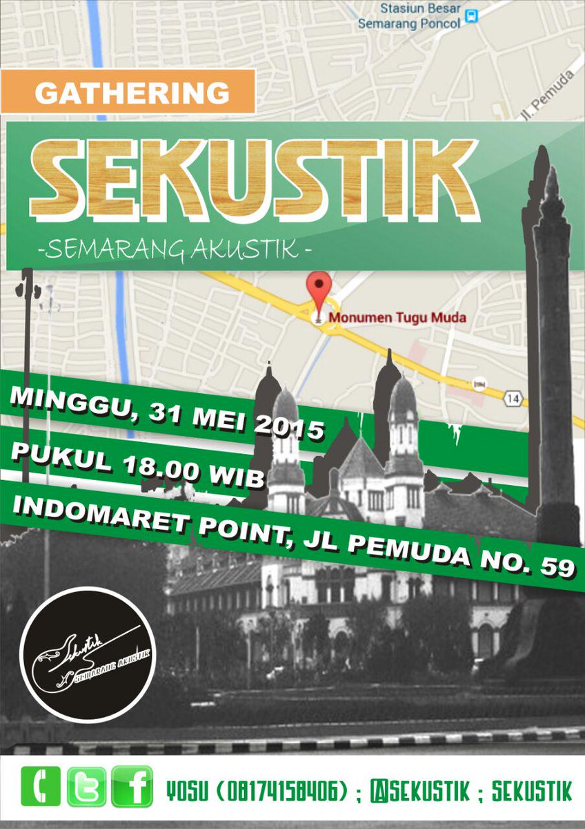 gathering ganti hari minggu y.mohon bantu publikasi dgn psg poster ini di DP BB, wall FB,atau SosMed lainnya.Makasih