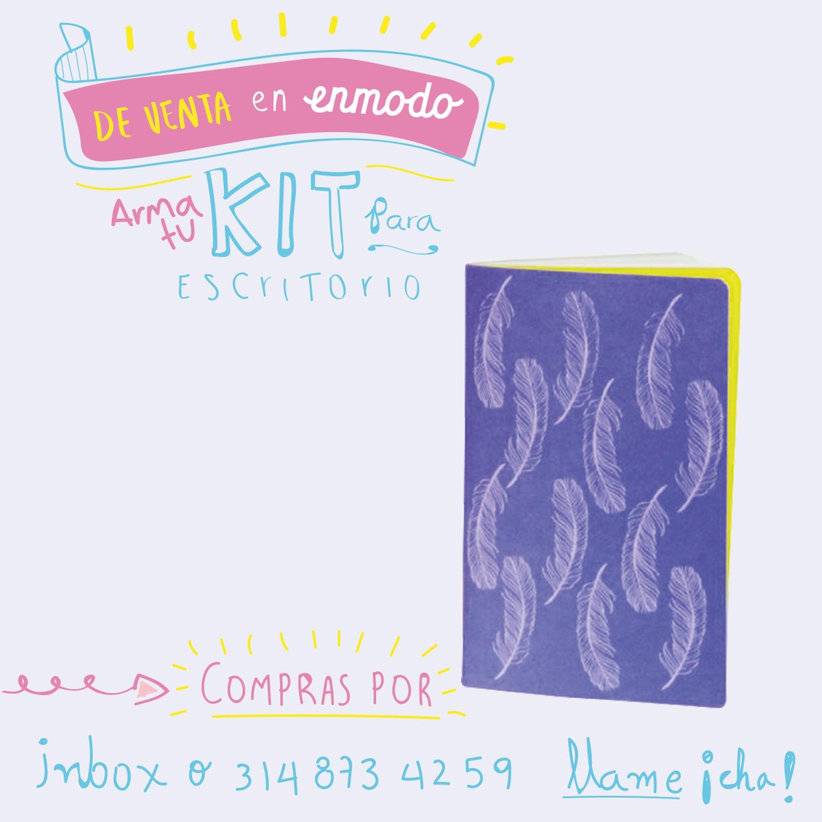 _enmodo's tweet image. ¡En #Enmodo puedes anotarte una! arma tu kit &amp;gt; LIBRETA + PLANTA.