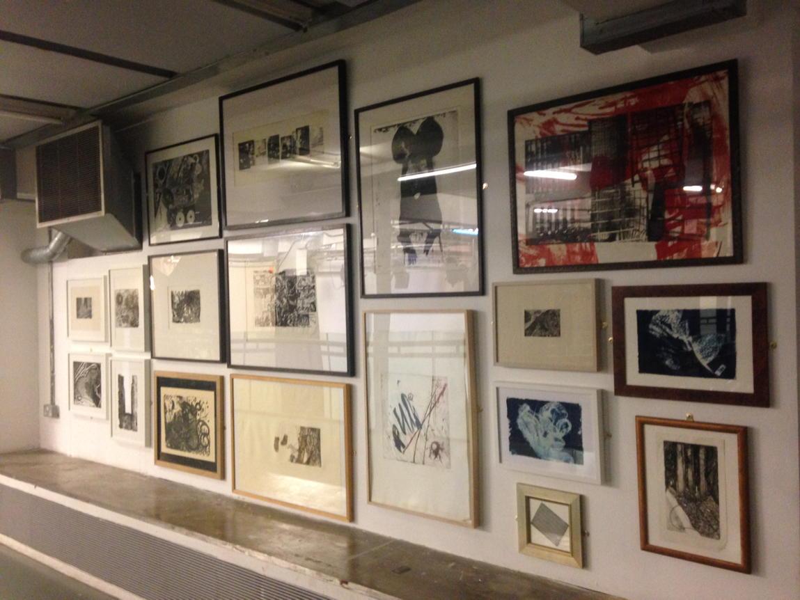 Solo show of me etchings 2015 rich mix Majajani