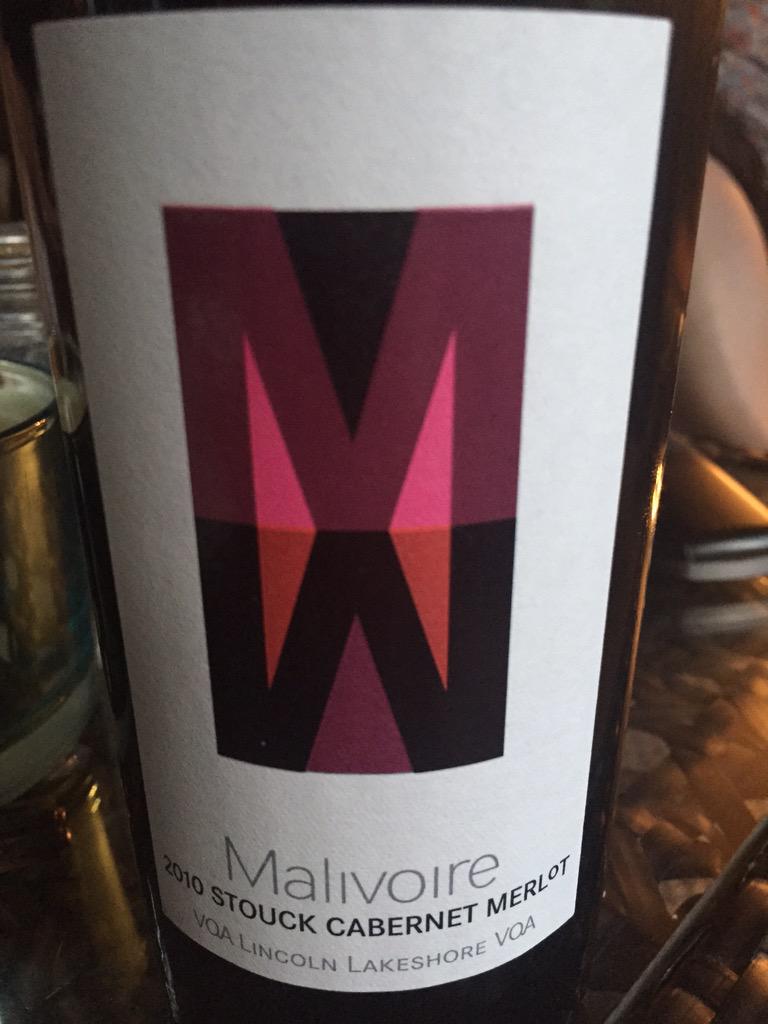 Wowza! This might be one of my all time favs from Ontario! 2010 <a href="/MalivoireWine/">Malivoire Wine</a> Stouck Vineyard Cab Merlot!!