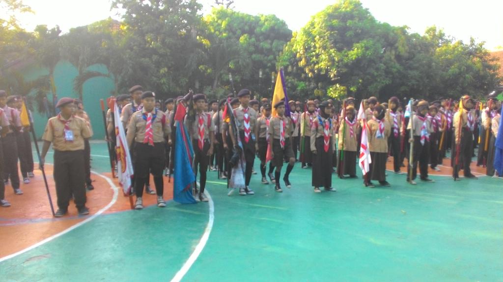 Persiaapn upacara pembukaan..