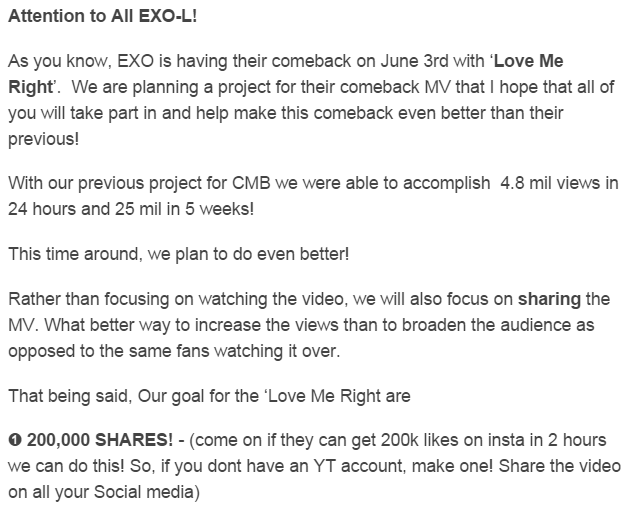 cyxl_'s tweet photo. Here we go with EXO love me right project 

rt or spread it do whatever you want but make sure everyone know http://t.co/0sQJZK8Pyk