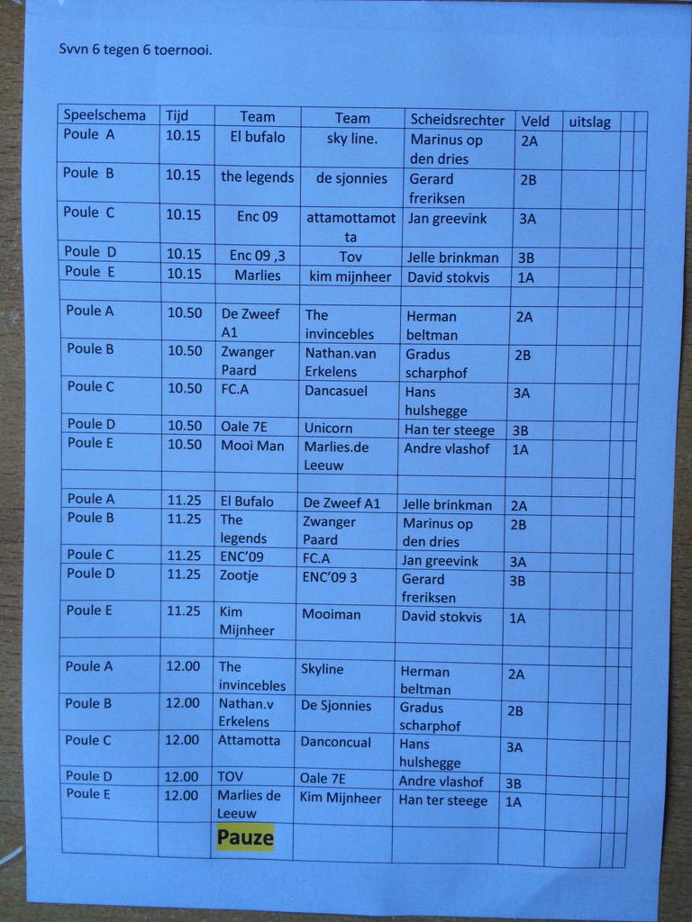 svvn6tegen6's tweet photo. Wedstrijdschema http://t.co/ETNTk9sIEX