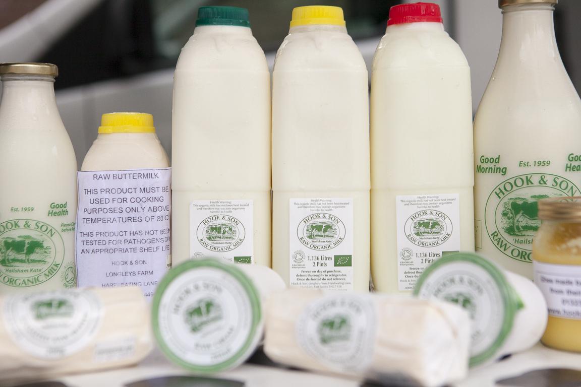 #RawMilk &amp; dairy needs covered today from <a href="/hookandson/">Hook & Son</a> with us <a href="/BrockleyMarket/">Brockley Market</a> - Milk, butter, ghee, yogurts etc