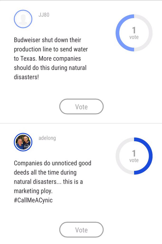 GAVL_IT's tweet image. Is #Budweiser shutting down production a good deed or a #marketing ploy? Head over to #GAVL to vote!