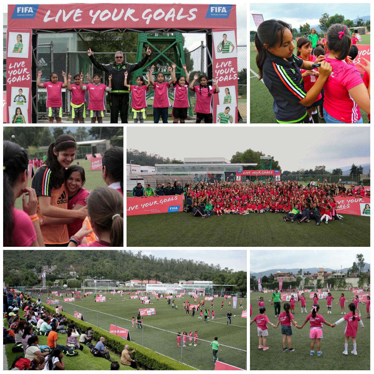 miseleccionmx's tweet image. #NotiTri @banamex #Femenil Hoy se realizó el Festival #LiveYourGoals en el CAR.