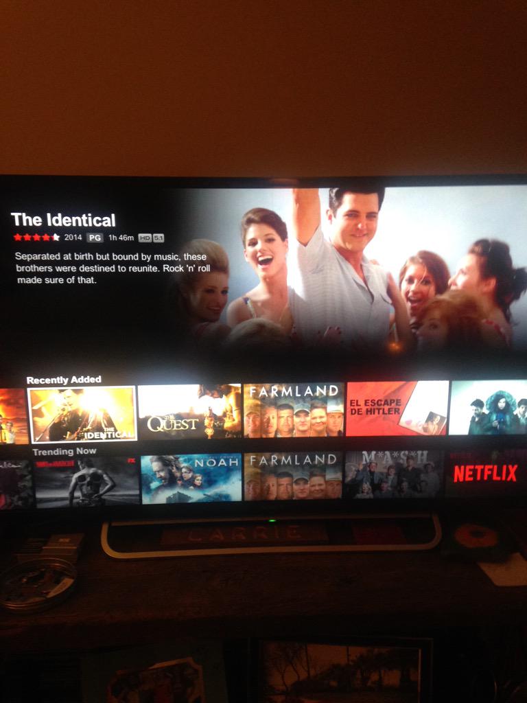 SoGoodEntertmnt's tweet photo. #MovieNight celebrating @theidentical being on @netflix! @cityofpeacefilm @blake_rayne #TheIdentical #Netflix http://t.co/auifGPkghz