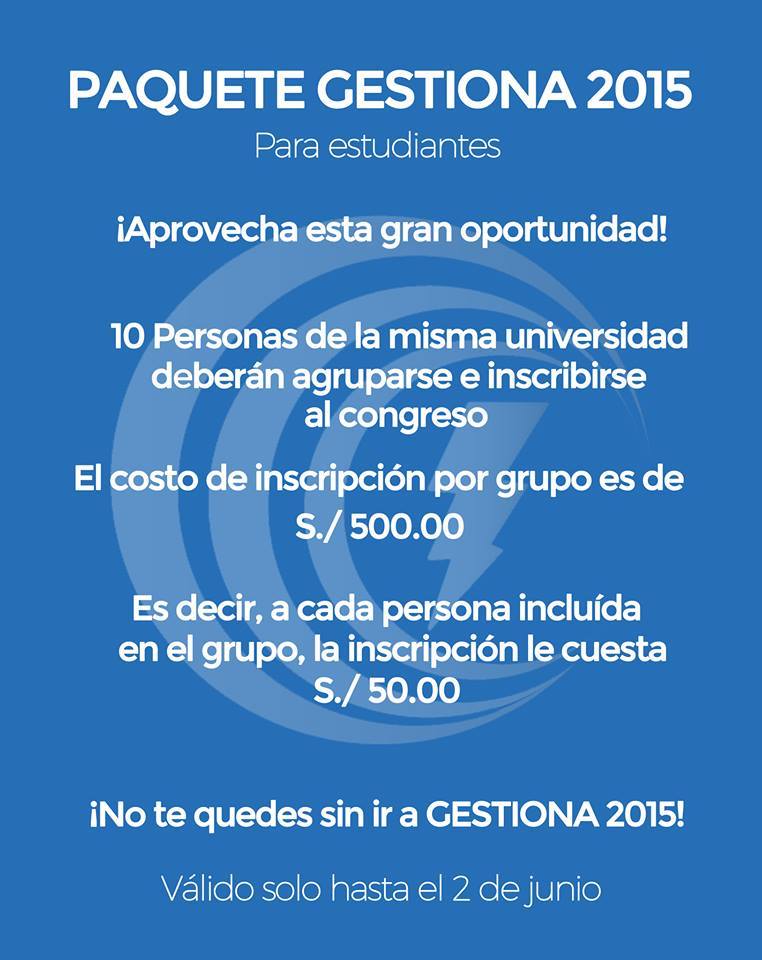 APECS_PERU's tweet image. ¿Ya formaron sus grupos? ¡APROVECHA!
#congrenor2015 #apecs