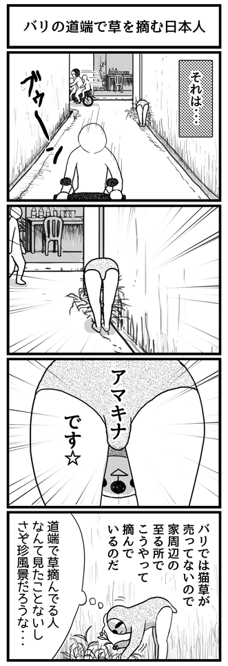 ブログ更新しました☆ 南国どぅる～ん日記 : バリの道端で草をつむ日本人(+もう一本) http://t.co/2Y88k2mpv9 