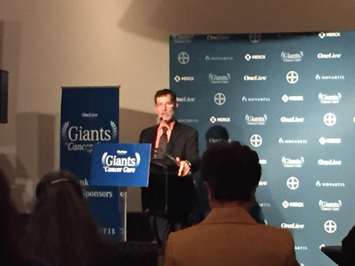 ginacolumbusonc's tweet photo. Dr. Charles Loprinzi just accepted his Giants of Cancer Care Award! #GiantsCC15 http://t.co/jNFSsz6Rg8