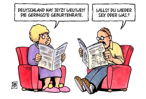 Karikatur und Sex