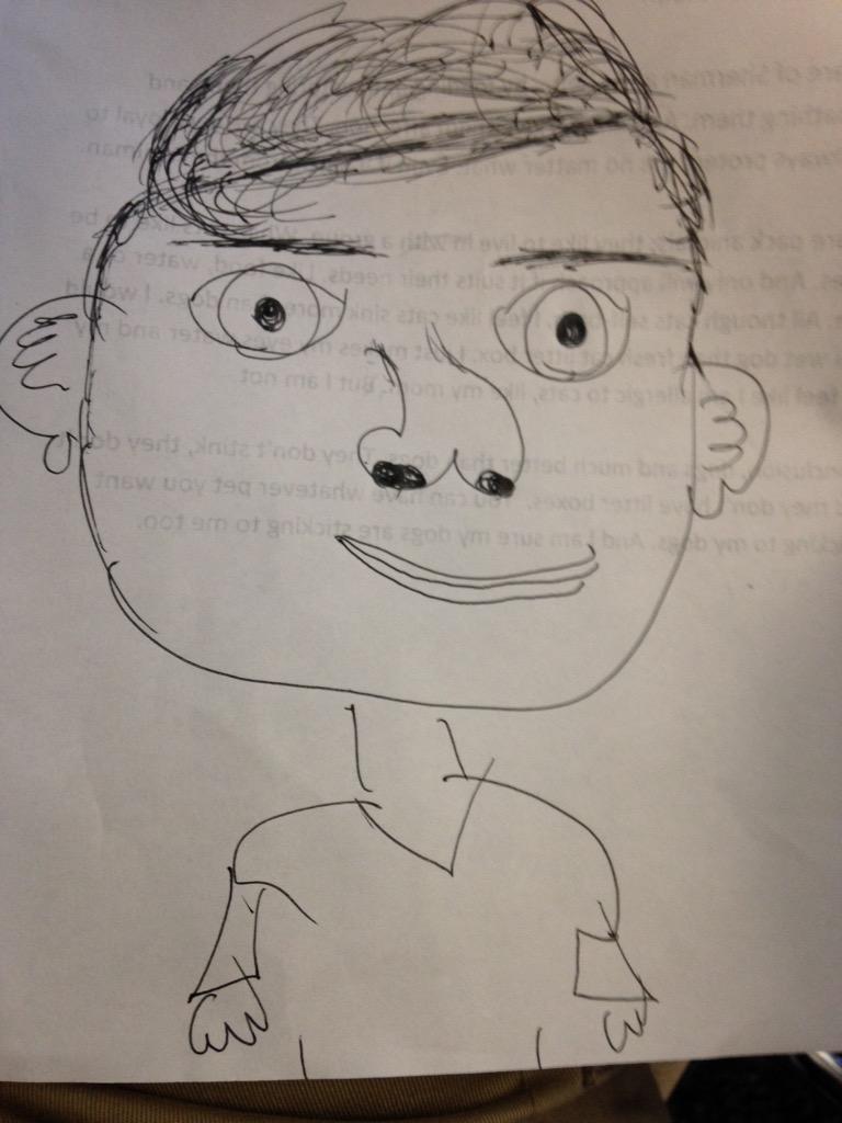 MarcBrooks's tweet photo. When Austin Kimberall draws you in COM skills....... http://t.co/4pBH9pZYmY