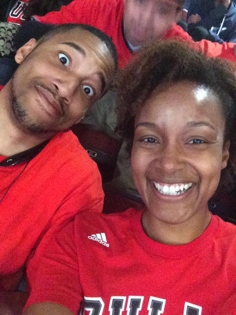 Only1VP's tweet photo. Cheering on the #Bulls with my bro @freshessprince #cheeronchicago #bulls http://t.co/mIikBm5ACV