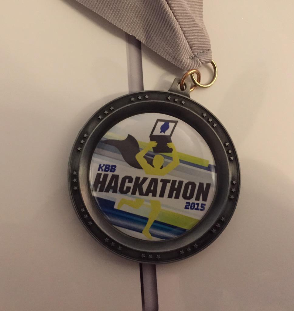 AlexinAuto's tweet image. Earned 2nd place in today's KBB Hackathon. Medals in back to back years!