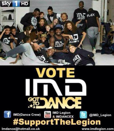 AichaHamidi11's tweet photo. Come on and support the legions #IMDForTheWildCard #bgt2015 http://t.co/AkEJrmm6ke