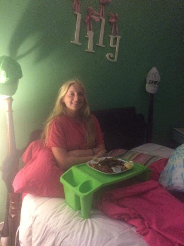 bljames15's tweet photo. Happy 16th birthday! Breakfast in bed! @lily_james15 ❤️🎉🎂 http://t.co/gEMRGRIZID