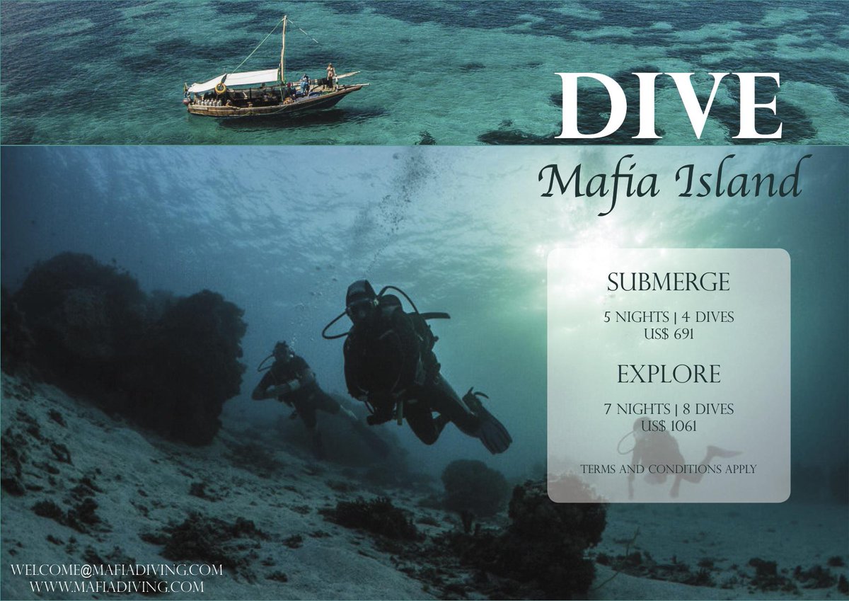 MafiaDiving's tweet photo. Great #divepackages for #mafiaisland, #Tanzania this season! Complimentary #divetrial for non-diving partners! http://t.co/Ym0MdlHtPP