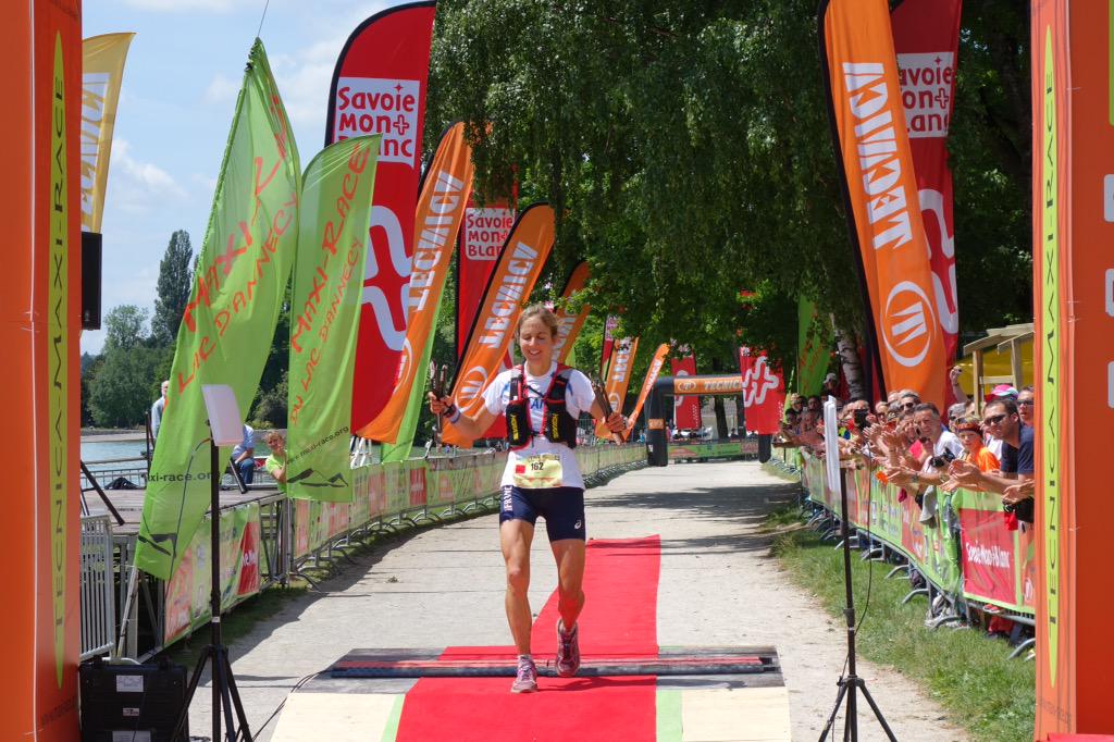 Caroline Chaverot of France takes second at the 2015 IAU Trail World Championships in 9:33:20. #IAUTrail