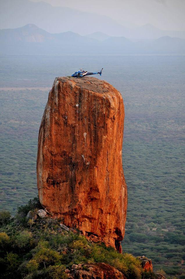 Tropic Air touched down on the most iconic rock in my county #SamburuCounty #TheCatandMouse #Magnificent