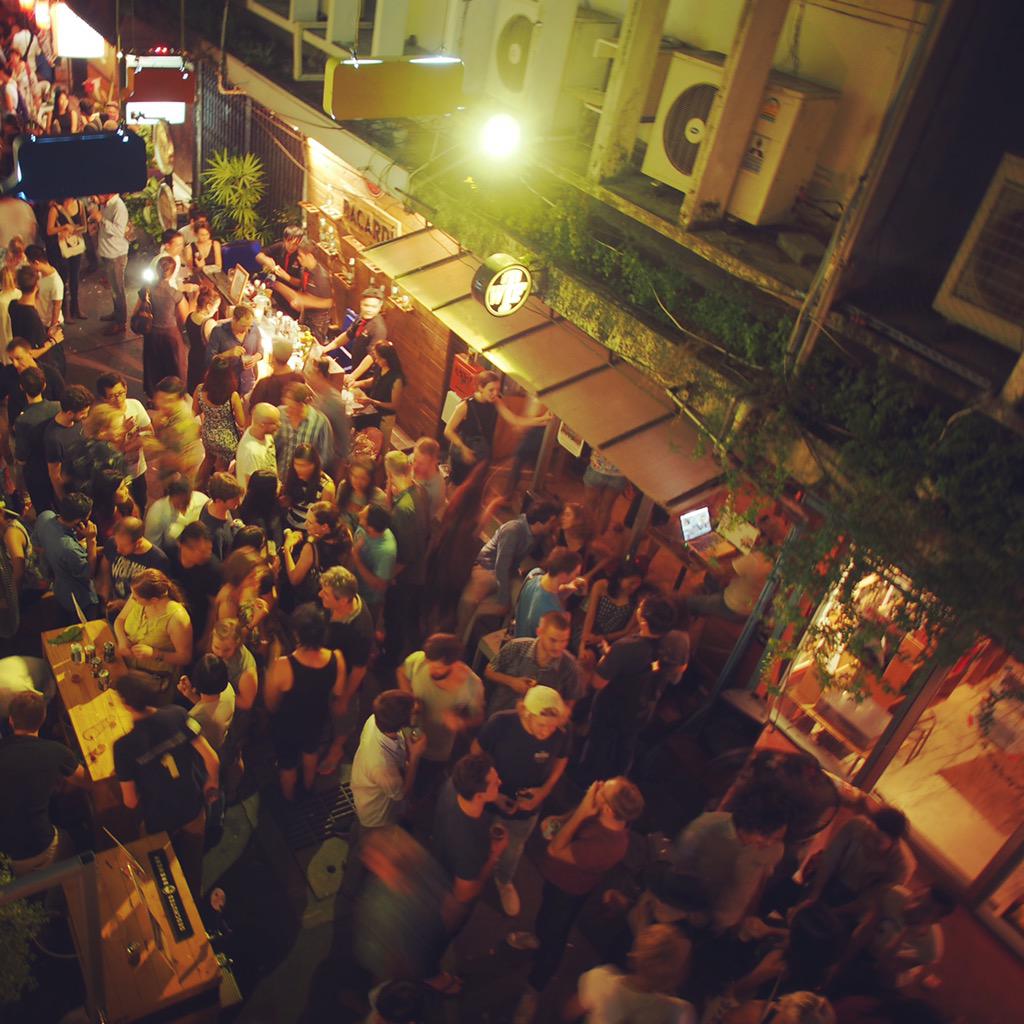kamonwan's tweet photo. Last night at WTF. The whole soi was packed. Thanks for the love, people! http://t.co/ehoFkQVTjz