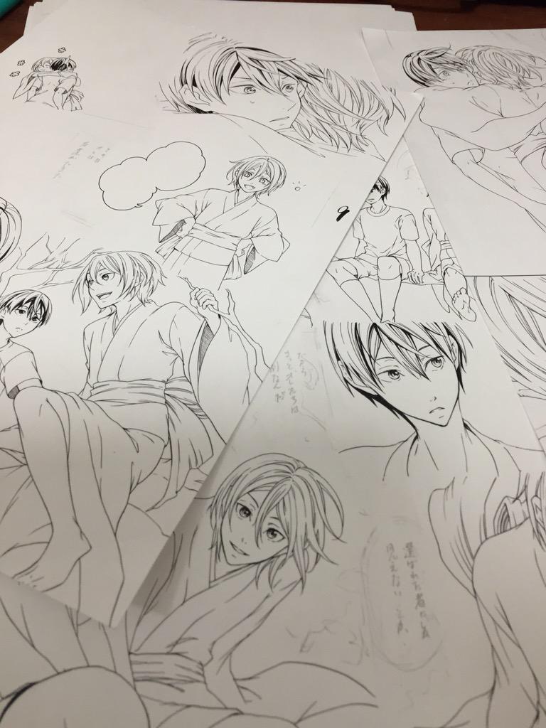 やっとペン入れきたー!!ペン入れが一番好き…!! 