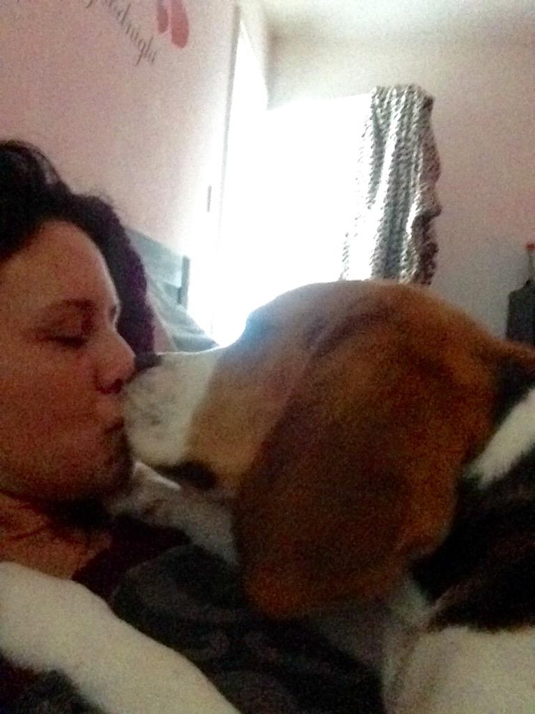 Saturday morning kisses with mummy!!!!