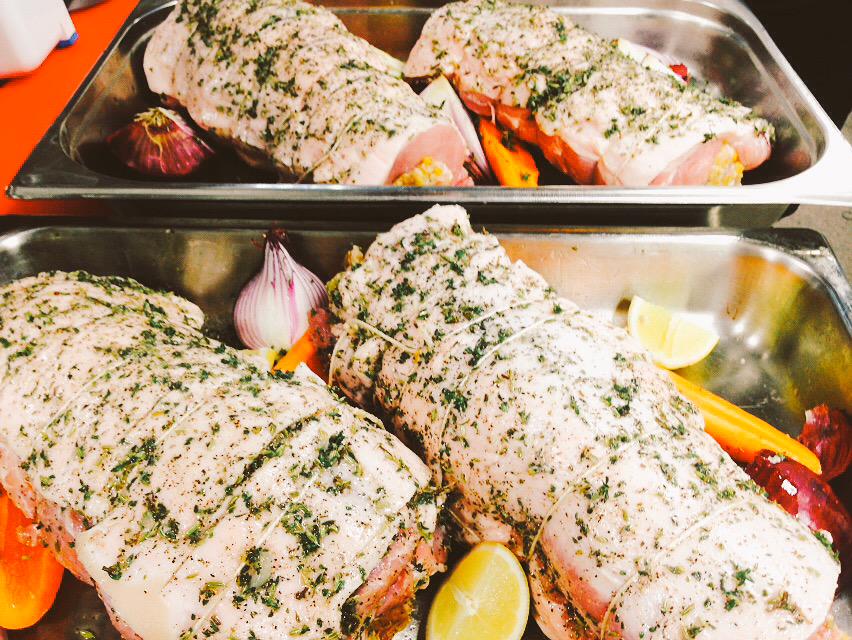 _1steffan's tweet photo. #Meatmasterclass with Julie start to finish stuffed porchetta pork @BromsSchool @JamesGBradford @HolroydHowe http://t.co/gqAAq0GhnJ