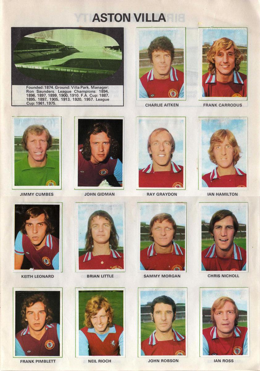 EnglishFootCard's tweet image. #Arsenal V #AstonVilla 1975