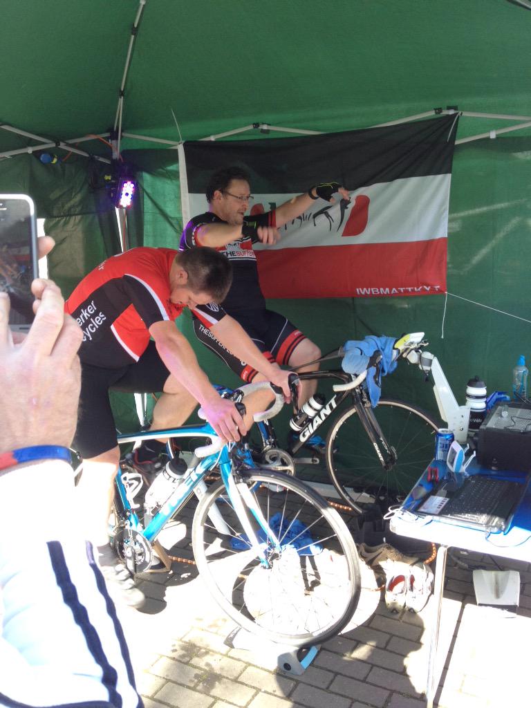 HES DONE IT! Well done <a href="/PegesusHull/">Mark Ellam</a> on your 10 @TheSufferfest back to back! #hero <a href="/RoadToNowhere_1/">Road to Nowhere</a> <a href="/ECB_Hull/">East Coast Bicycles</a>