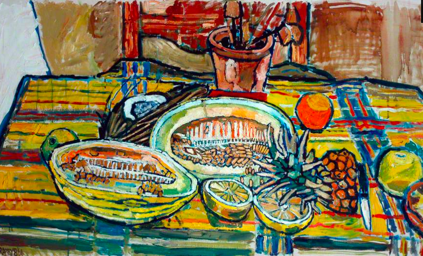 victoriafinlay's tweet photo. #Artist John Bratby at @Tate. Lovely #colorinart http://t.co/6836ulBq2t http://t.co/dYYEsWiS2w