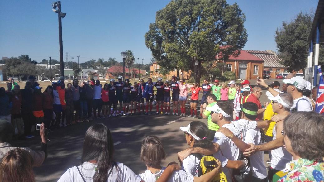 Nadia_Louw's tweet image. @TheUnogwaja arrived at the Drill Hall. Warm welcome from locals. Everyone to walk together for final km to City Hall