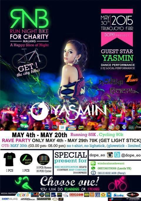 Tonight ! Run n Bike with <a href="/DJ_Yasmin/">Fahria Yasmin Baladraf</a> ! W/ our finest DJ Belan Dewangga and Raggil Suliza ! Rave party only 70k ! Whop