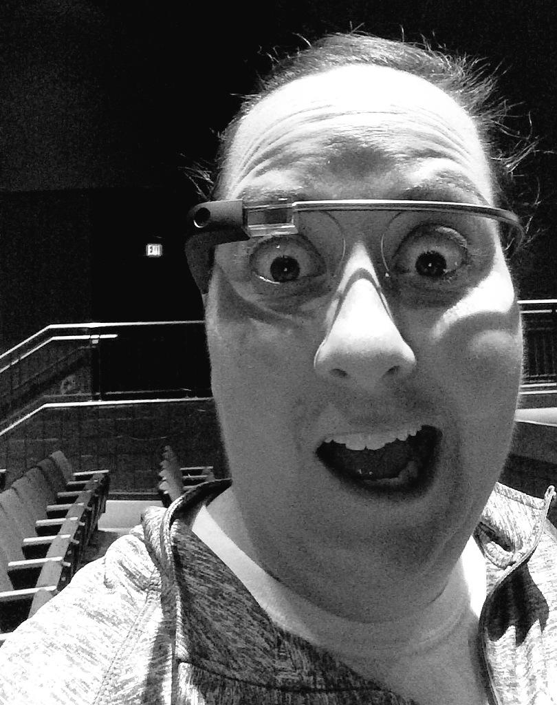 KristinRamshaw's tweet image. Felt super cool with @kevinhoneycutt &apos;s google glass on! #embraceyourinnernerd #OPSEdTech