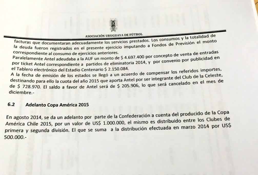 Subrayado's tweet photo. Así registró la AUF el millón y medio de dólares que recibió Bauzá en 2013, vía @Roberto_Moar

http://t.co/uc9asyRHIi http://t.co/qyUF40x46v