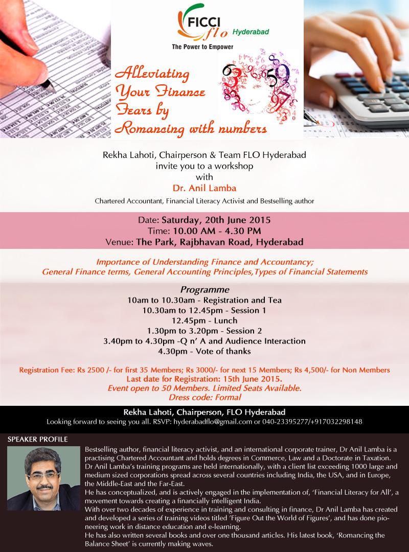 Ficci FLO Hyderabad <a href="/FICCIFLO/">FLO-FICCI Women's Chamber of Commerce</a> demystifying accounts @ALamba_Finance  #workshop #thepark 20 June #hyderabad