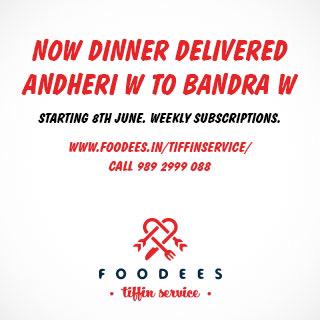8th June Onwards Order Dinner Between Andheri W To Bandra W. Call 9892999088 For More Details
